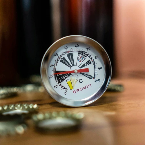 Пивоварен термометър (0°C до +100°C) 31,5 см - 4