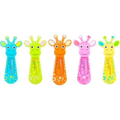 Пластмасов термометър за вана (+15°C до +45°C) 16 см, микс