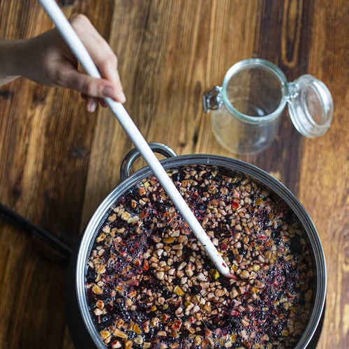 Пластмасова бяла лъжица 70 см - 4