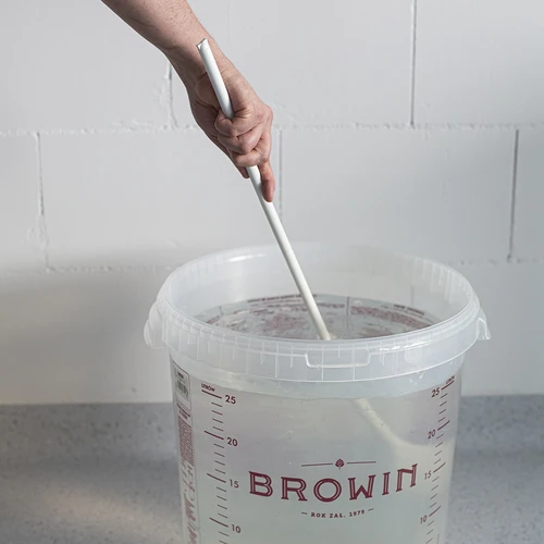 Пластмасова бяла лъжица 70 см - 2