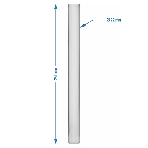 Пластмасова мензура за измервания с уреди за течности, 25 см - 3
