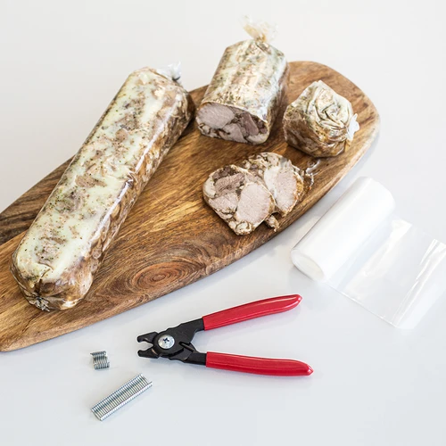 Полиамидна обвивка за колбаси 8 м - фи 73 мм, 100°C - 4