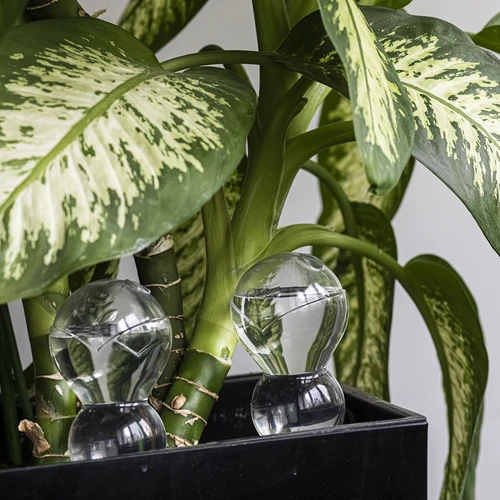 Поливна топка, тройна (трикамерна), прозрачна, безцветна, с керамичен шип, 600 мл - 8