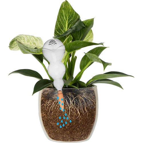 Поливна топка, тройна (трикамерна), прозрачна, безцветна, с керамичен шип, 600 мл - 3