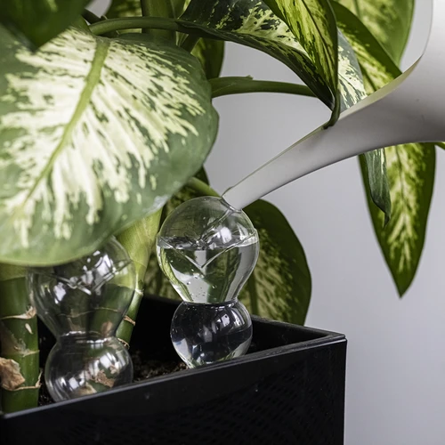 Поливна топка, тройна (трикамерна), прозрачна, безцветна, с керамичен шип, 600 мл - 7