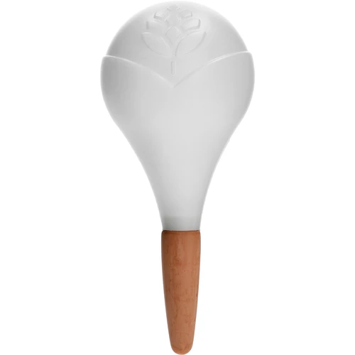 Поливна топка за растения, бяла матова с керамичен накрайник, 400 мл