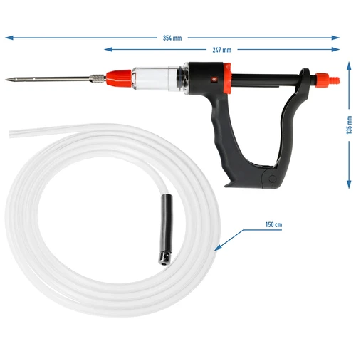 Полуавтоматичен колбасарски инжектор с комплект игли и маркуч - 8