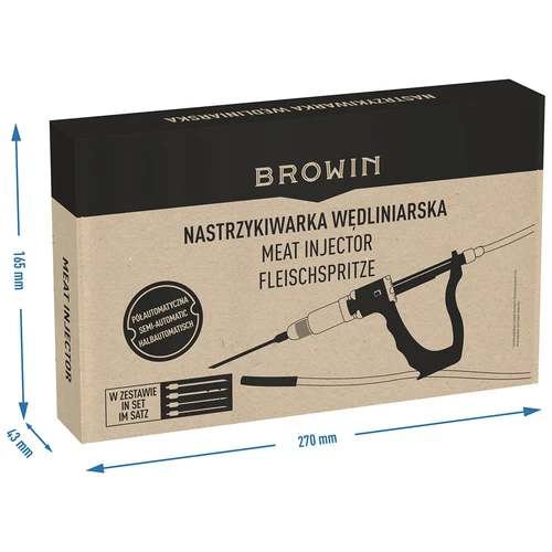 Полуавтоматичен колбасарски инжектор с комплект игли и маркуч - 10