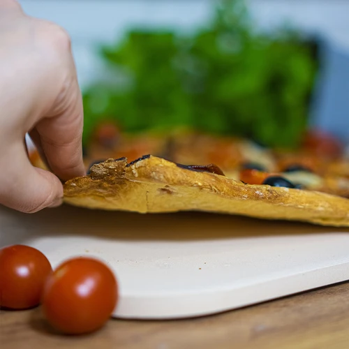 Правоъгълен камък за пица, изработен от кордиерит,  - 38 x 30,5 см - 14