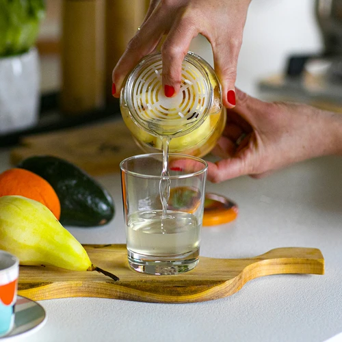 Притискач - сито за консерви, ферментирани продукти и в оцет - за буркани фи 82-66 - 8