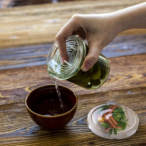 Притискач - сито за консерви, ферментирани продукти и в оцет - за буркани фи 82-66 - 5