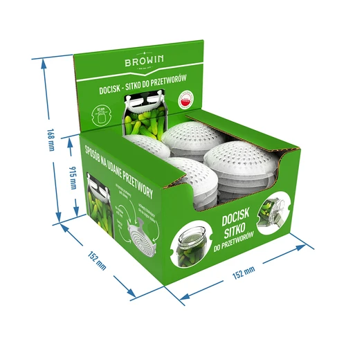 Притискач – сито за консервиране, киселене и оцет – за буркани fi 82 - 10