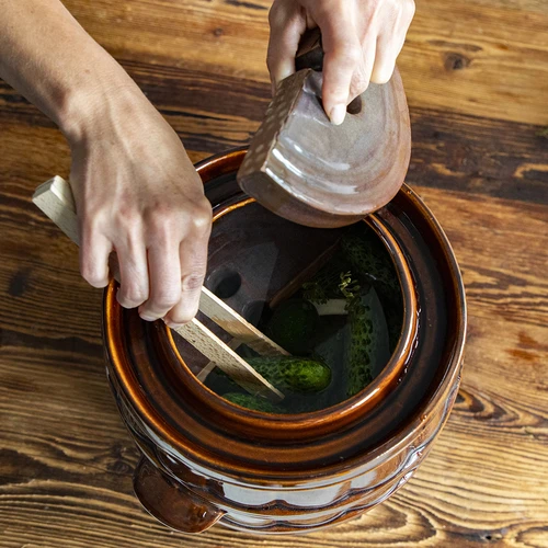 Притискащ камък за бъчви, каменинов, fi 22 cm - 7