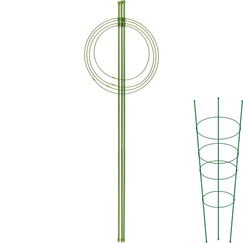 Пръстенова опора за растения 4 пръстена 1 m