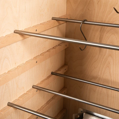 Пръти за пушилни от шперплат, длъж. 46 см, Ø 1 см, 4 бр. - 3