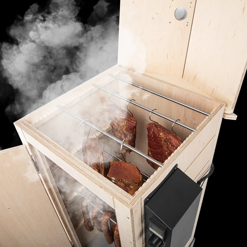 Пръти за пушилни от шперплат, длъж. 46 см, Ø 1 см, 4 бр. - 4