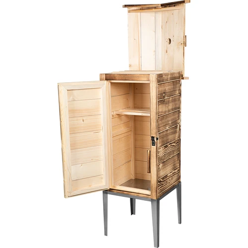 Пушилна камера на дърва – от смърчова дървесина, 200 L, с основа от неръждаема стомана - 3