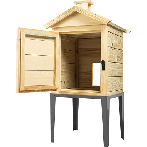 Пушилна камера от смърчово дърво, 115 л, със стойка от неръждаема стомана - 2