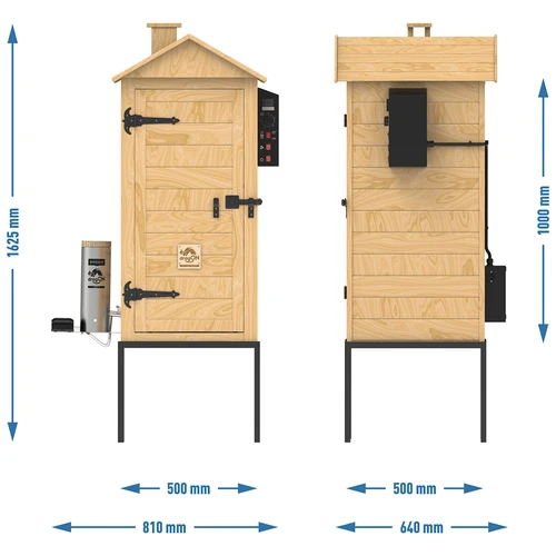 Пушилня 200 L dragON Larch E21 - от лиственица, с електрически нагревателен модул и контролер - 14