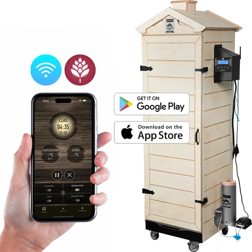 Пушилня dragON PLYWOOD NATURE – безрамкова, модулна, с контролер Wi-Fi, 320L