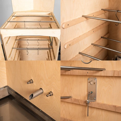 Пушилня dragON PLYWOOD NATURE – безрамкова, модулна, с Wi‑Fi контролер, 320 L - 5