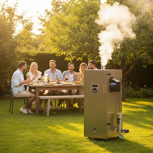 Пушилня dragON стоманена 220 L, IQ – с Wi‑Fi контролер - 15