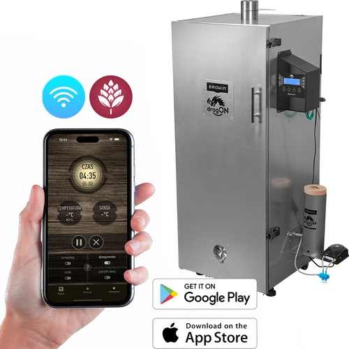 Пушилня dragON стоманена 220 L, IQ – с Wi‑Fi управление  - 1 