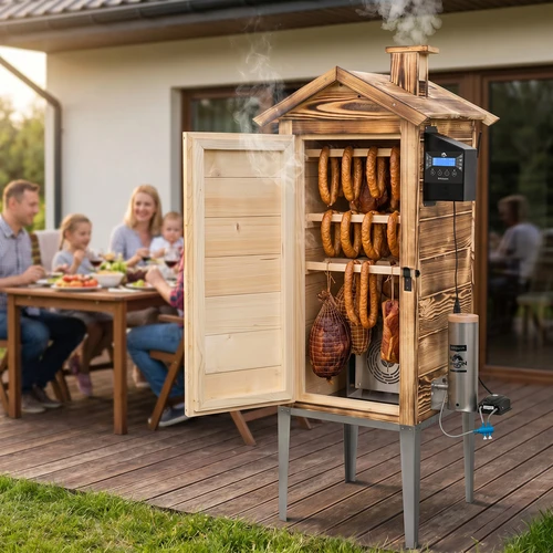 Пушилня с Wi‑Fi, 200 L – dragON WOOD 100IQ с електрически отоплителен модул и контролер, на дърва - 12