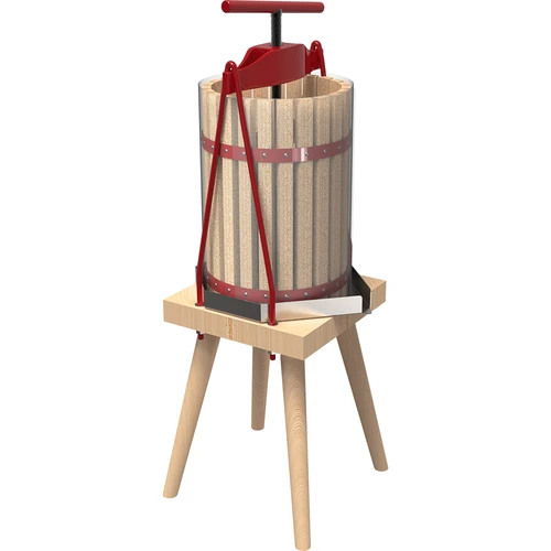 Рамкова преса за плодове – с дървен кош, за 10 L - 3