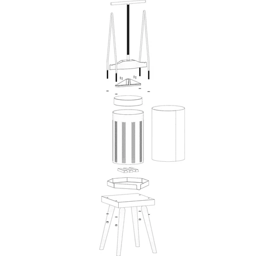 Рамкова преса за плодове – с метален кош, за 10L - 4