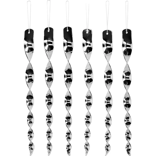 Репелент против птици – отразяващи спирали в сребрист цвят, 6 броя