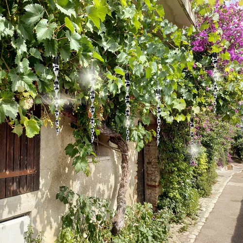 Репелент против птици – отразяващи спирали в сребрист цвят, 6 броя - 9