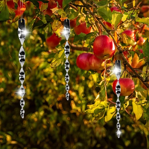 Репелент против птици – отразяващи спирали в сребрист цвят, 6 броя - 7