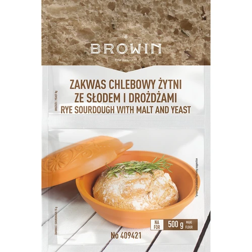 Ръжена закваска за хляб с мая и малц - 23 г