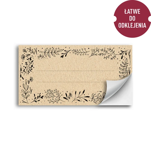 Самозалепващи етикети еко 85/45 мм - 20 бр. - 2