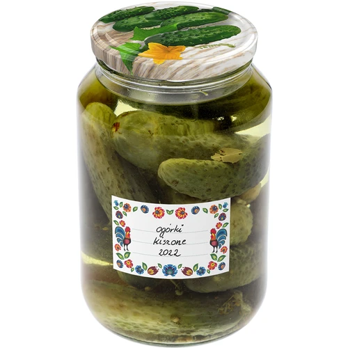 Самозалепващи етикети, фолклорен мотив 85/55 mm - 20 бр. - 5