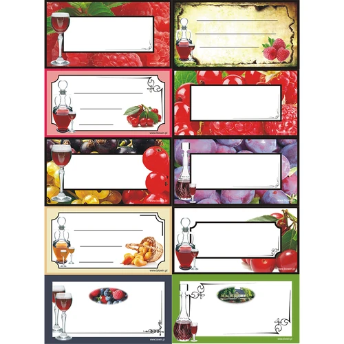 Самозалепващи етикети за настойки - 30 бр.