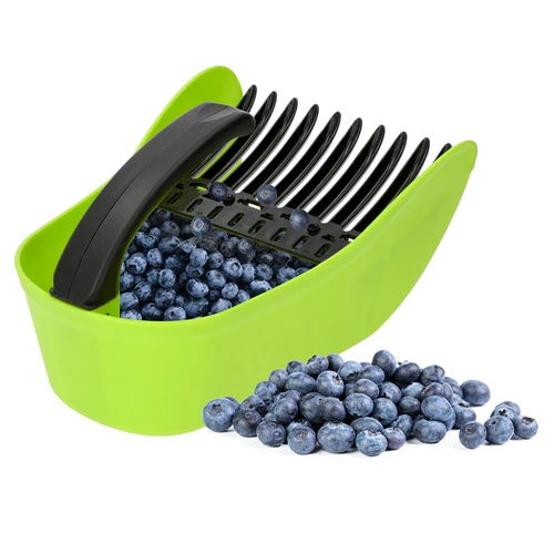 Събирач за дребни плодове, зелен, от пластмаса - 5