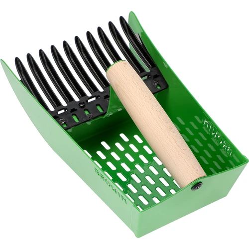 Събирачка за дребни плодове, метална, зелена - 3