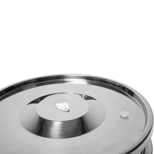 Съд за ферментация и дестилация - от неръждаема стомана, 18 л, 5 скоби - 10