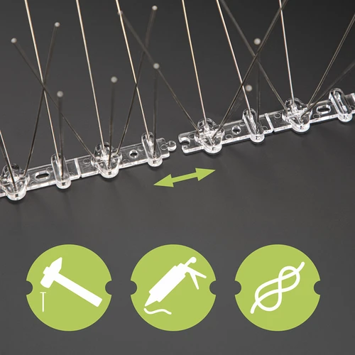 Шипове против птици, на пластмасова основа, 10 бр. - 7