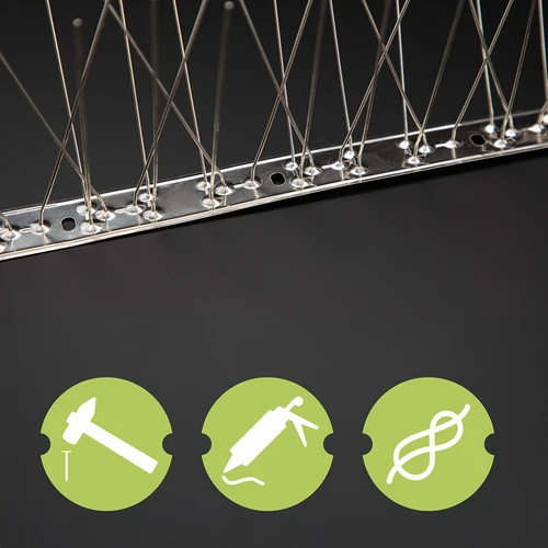 Шипове срещу птици, на метална лента, 10 бр. - 7