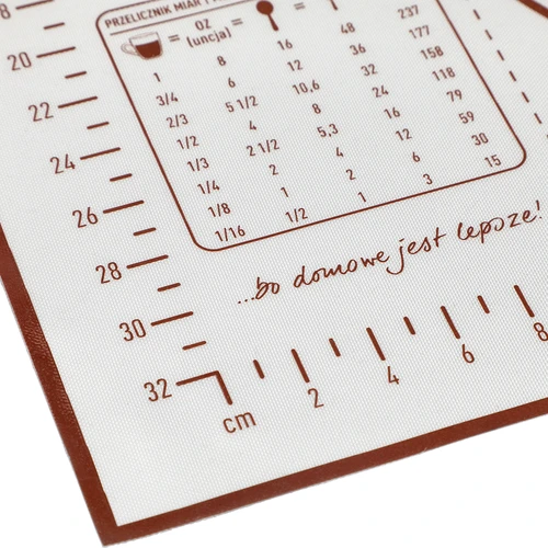 Силиконова подложка – постелка за разточване с печат: шаблони и кулинарен калкулатор - 4