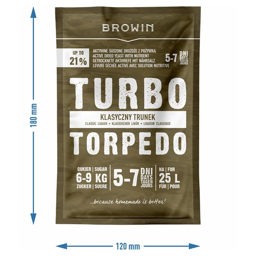 Спиртови дрожди Turbo Torpedo 5-7 дни 21% 100 г - 6