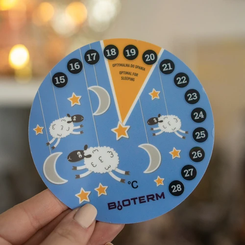 Стаен термометър, течнокристален, детски Ø 11 cm - 3