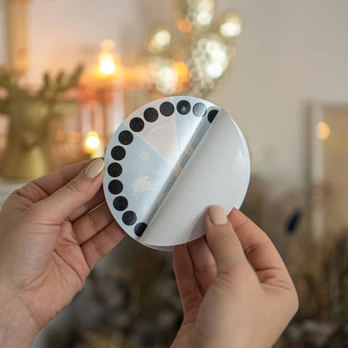 Стаен термометър, течнокристален, детски Ø 11 cm - 4