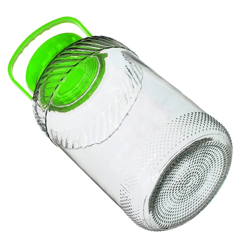 Стъклен буркан 8 л, с щипци - 4