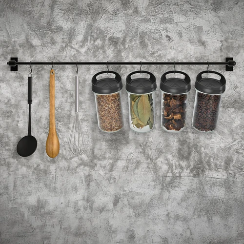 Стъклен контейнер 545 мл с капачка за окачване - 6