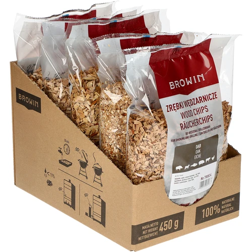 Стърготини за опушване/гриловане, дъб, 450 g, кл. 8 - 2