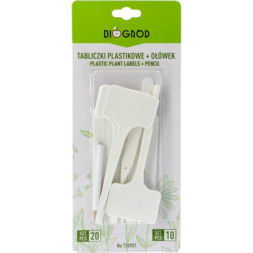 Табелки за описване на растения + молив, микс 10+20 бр. - 4